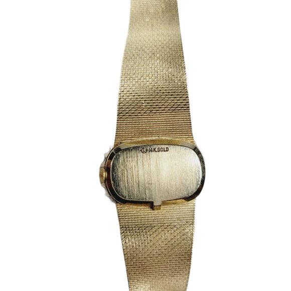 Rolex Vintage 14k Gold Diamond Watch - Picture 4 of 6